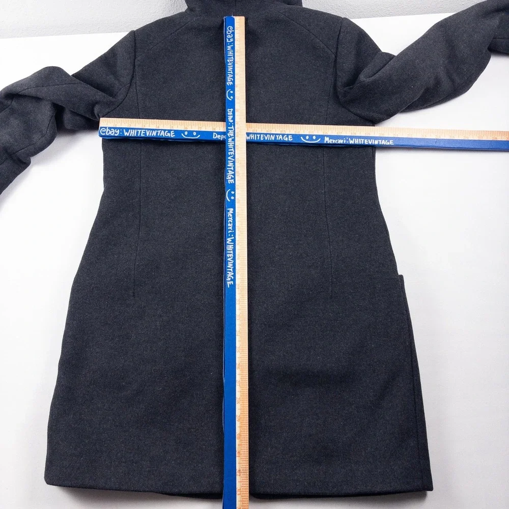 Wilfred‎ Aritzia Cocoon Coat Women Medium Gray Wool Cashmere Pea Coat Italian